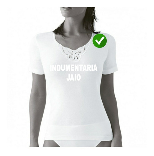 Pack X10 Camiseta Dama Manga Corta Algodon Oferton Verano
