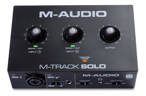 Imagem 1 de 3 de Interface M-audio M-track Solo Usb Lançamento Maudio
