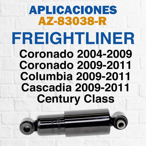 Imagen 2 de 10 de Amortiguador Para Cabina D Freightliner Columbia, Az-83038-r