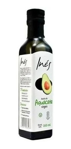 Aceite De Aguacate Ines Extra Virgen Prensado En Frío 250 Ml