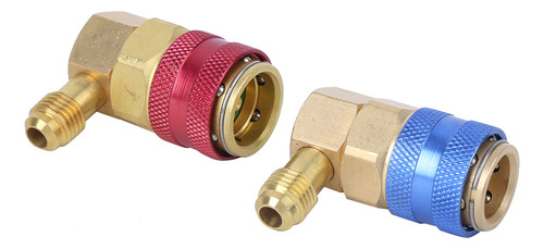 Acoplador R134a De 90 Grados Con Conector Rápido De Aire Aco