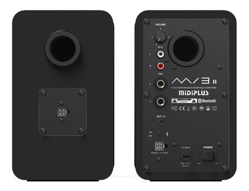 Monitores Estudio Activos Midiplus Mi3 Bluetooth Negro Par