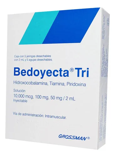 Bedoyecta-tri Solución 10000 Mcg/100 Mg/50 Mg, 5 Jeringas Prellenadas 2 Ml