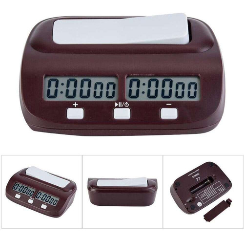 Imagen 7 de 7 de Reloj De Ajedrez Digital Negro Selm, Profesional