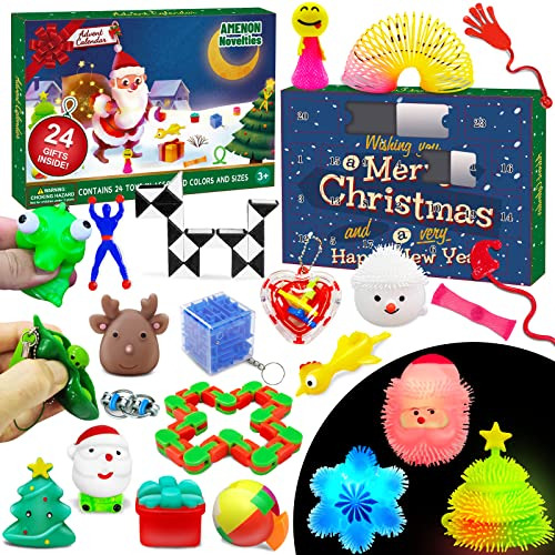 Fidget Calendario De Adviento De Navidad 2022 Niños, 3...