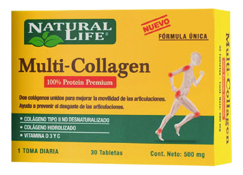 Natural Life Multi Collagen Mejora Movilidad Articulaciones