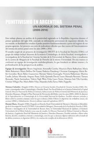 Punitivismo En Argentina (2000-2016). Ciafardini - Olaeta