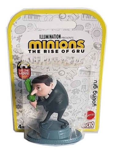 Imagem 4 de 10 de Coleção Com 4 Mini Figuras Dos Minions Filme A Origem De Gru