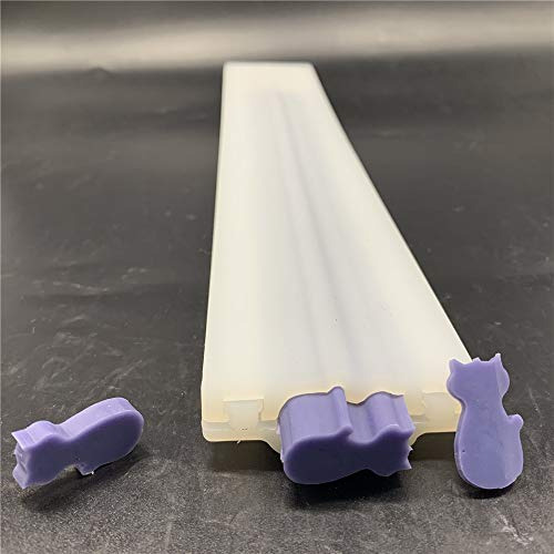 Lindo Molde De Silicona Tubo De Gato Jabón Y Velas