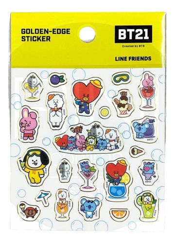Set Escolar Bts Bt21 Tata Original Line Friends Studio8 8pz