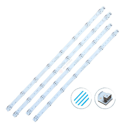 Barramento De Led Compativel C/ Tcl 55p65us 55p65 - C/ Nfe