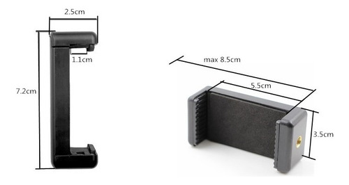 1 Pinza Soporte Celular Smartphone Tripie De 1/4