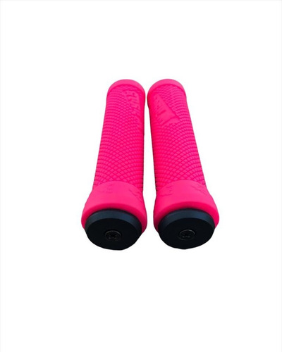 Imagen 2 de 5 de Puños De Silicon Color Fucsia Para Bicicleta