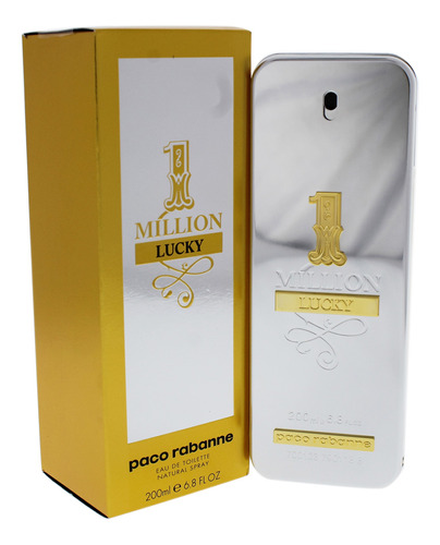 Edt 6.8 Onzas 1 Million Lucky De Paco Rabanne Para Hombre