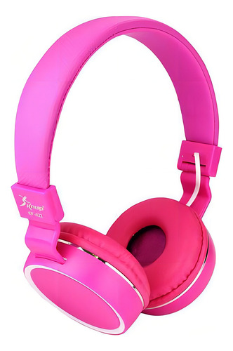 Fone De Ouvido Com Microfone Dobravel P2 Kp 421 Rosa Knup
