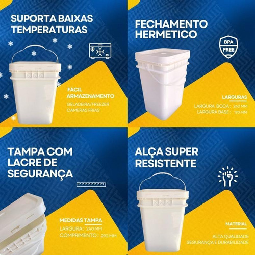 Balde Conico 20l Alça Plast