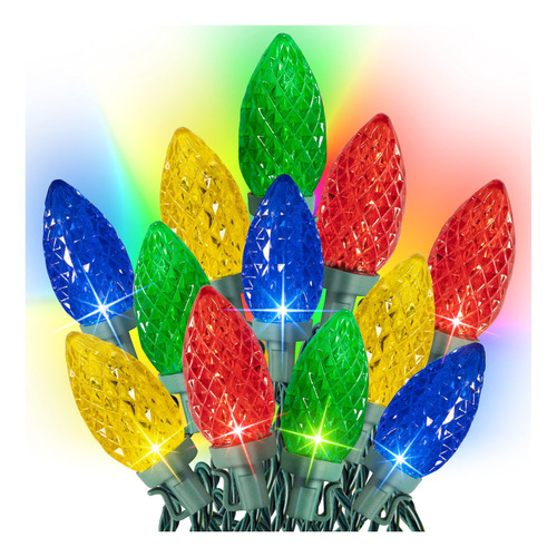 Dazzle Bright Luces De Navidad C9 Para Exteriores, 50 Luces