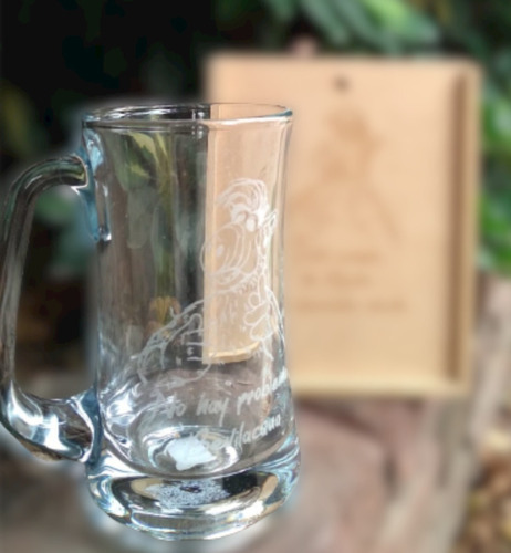 Chop Sx Orlek 500 Ml + Estuche Madera / Grabado Láser Sodex