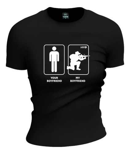 Remera Camiseta Manga Corta Mujer Parejas Tactico Airsoft