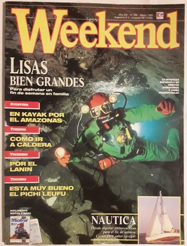 Revista Weekend N° 246 Marzo 1993 Pesca Nautica Buceo 