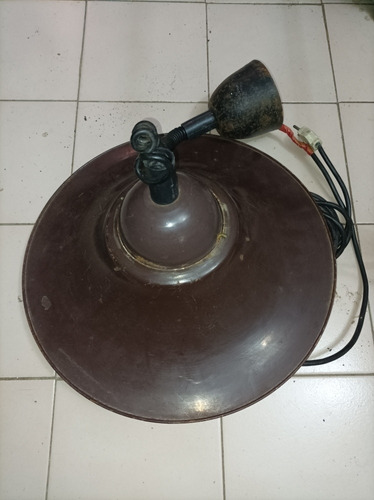 Lámpara Colgante Industrial Plafón De Metal (40cm)