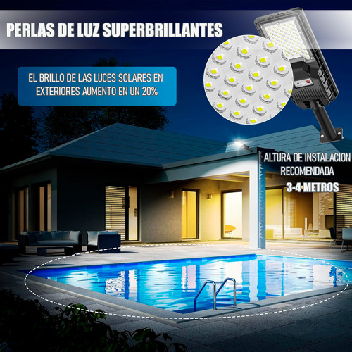 Foco Solar 400w Focos Solares Led Focos Exteriores Foco Led