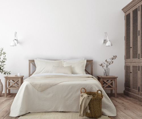 Imagen 3 de 6 de Kit Cubrecama Cover Verano C/ Fundas Y Almohadon 2 ½ Plazas