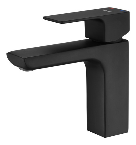 Imagen 2 de 6 de Combo Grifería Arq Negra Con Accesorios Cube Baño Piazza