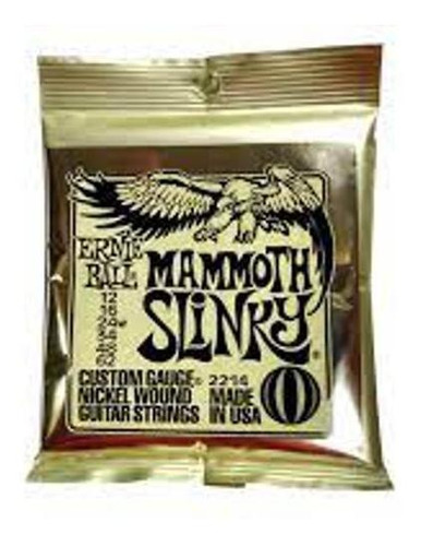 Encordoamento Guitarra Mammoth Slinky Ernie Ball 0.12 P02214