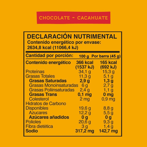 Wild Foods | Pack De 3 | Chocolate Y Cacahuate | 5 Barras