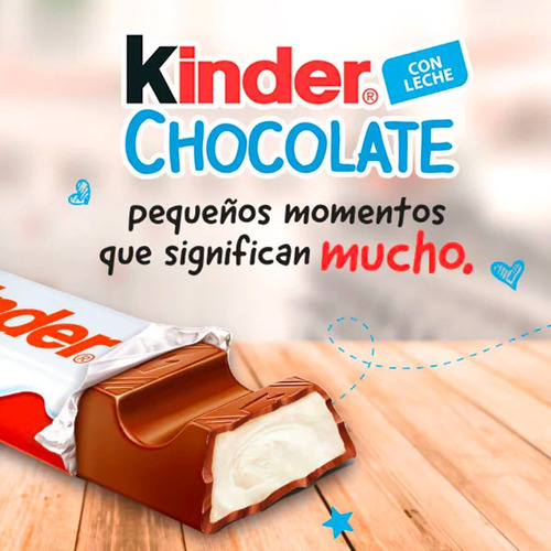 Kinder Chocolate Con Leche Barritas X4 Unid - Mejor Precio