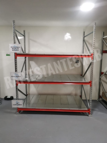 Rack Metalico 240x060x200 - 3 Niveles Con Pisos Metalicos