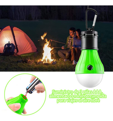 Ruiyue Luz De Camping, 4 Paquetes Lámpara De Carpa Luz Led