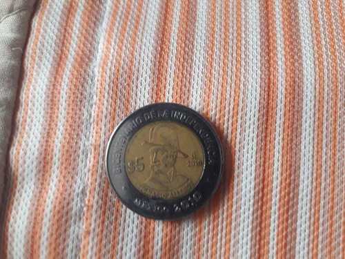 Moneda De 5 Pesos De Colección (Usado)