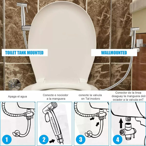 Ducha Bidet Acero Inoxidable Wc Inodoro Alta Calidad