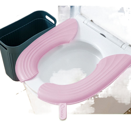 Funda De Asiento De Inodoro Lavable Para Cojín De Inodoro