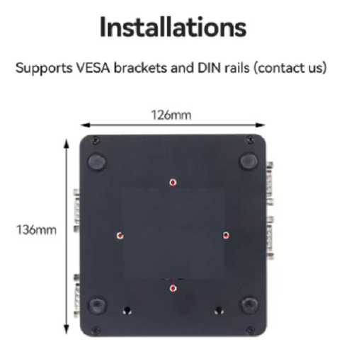 Mini Pc Industrial Pfsense Dual Lan 4 Com 8gb Sdd 256