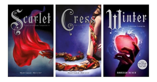 Scarlet + Cress + Winter Cronicas Lunares - Meyer - 3 Libros