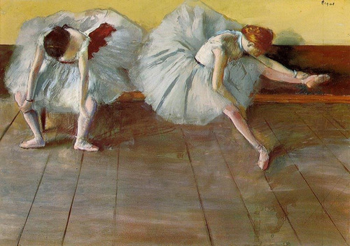 Cuadro Dos Bailarinas De Ballet - Degas-deco Academias 50x60