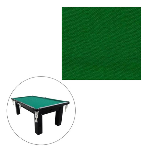 Corte Tecido Verde Para Mesa 2,20x1,20m Sinuca Bilhar Pano