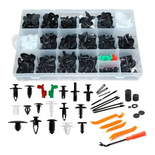 Kit 460 Clips Fijacion Broche Retencion Plastico Tapabarro