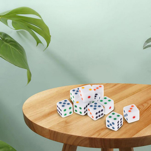 L Juego De 10 Dados Acrílicos De 6 Caras For Juegos De Azar