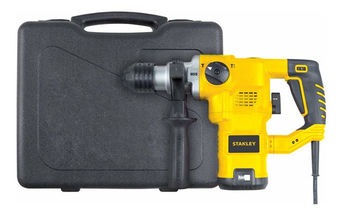 Imagen 3 de 9 de Rotomartillo electroneumático Stanley STHR1232K amarillo y negro frecuencia de 60Hz con 1250W de potencia 120V