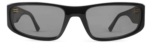 Anteojos Sol Infinit Venice Negro Brillo Lente Gris Venice Beach Gris - S10 Negro Brillo - Bs Negro Brillo - Bs