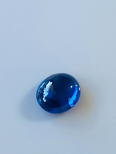 Lapis Lazuli Oval Híbrida 4.465 Cts 10x 8 Mm. Cabochão Jc Azul Brilhante,com Transparência, Com Com Brilho. Pedra Preciosa Do Brasil