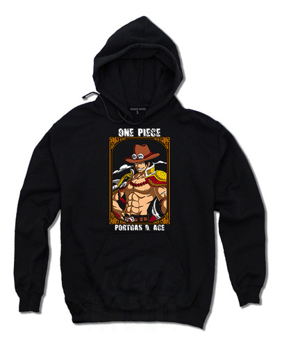 Canguro One Piece Portgas D Ace (negro:) Ideas Mvd