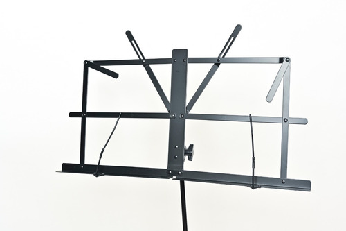 Imagen 5 de 10 de Combo Atril Plegable Partituras Luz Led Doble Parquer Cuota