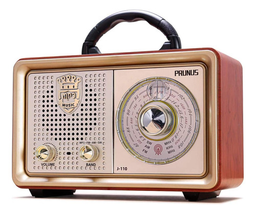 Radio Portátil Retro Am Fm Radio Onda Corta Bluetooth