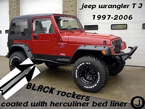 Adapta Jeep Wrangler Revestimiento Negro Tj Rockers 5 3 4 