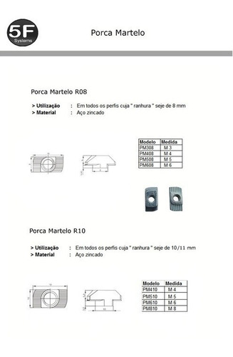 Imagem 7 de 10 de Porca Martelo (t) Canal 8 M6